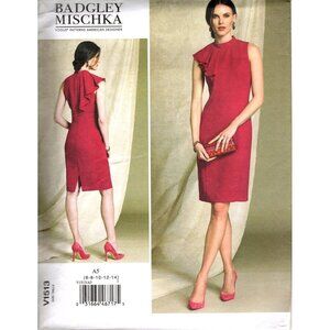 Vogue V1513 Misses 6 to 14 Badgley Mischka Cocktail Dress UNCUT Sewing Pattern
